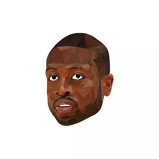 钻石切割风格的nba球星头像,好有趣!