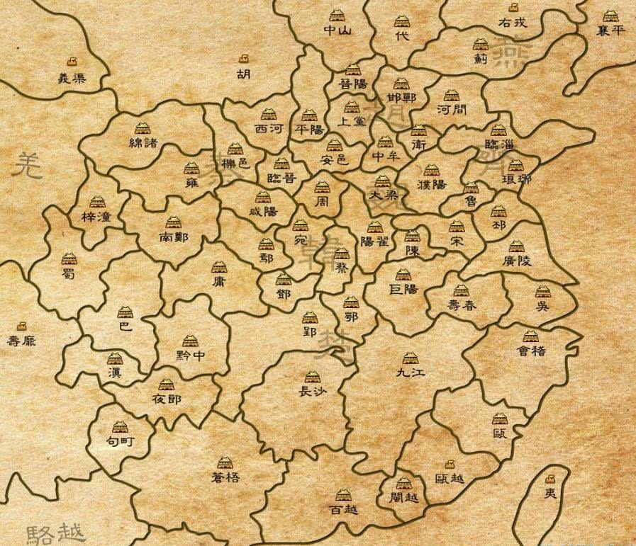 战国七雄中谁最弱?对比现代地图,看看你家发生过哪些