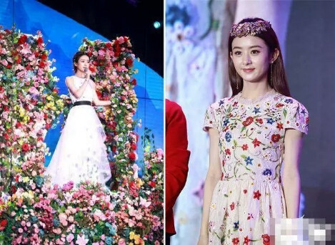 女星花仙子造型:赵丽颖乖巧可爱刘诗诗温婉动人