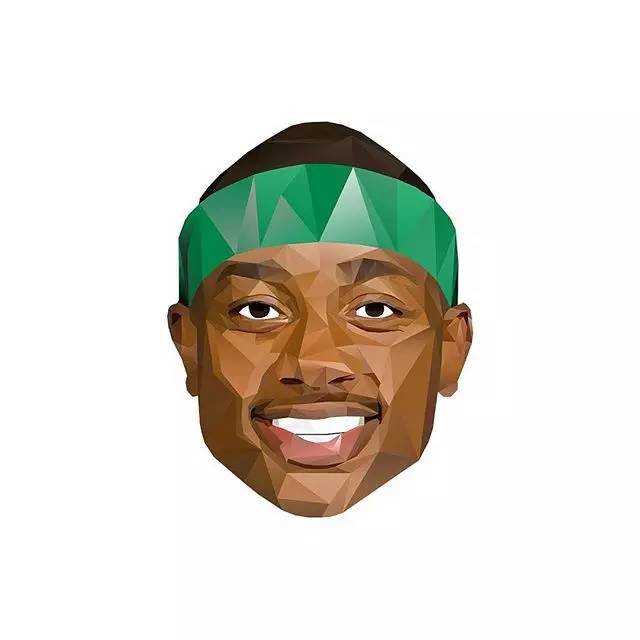 钻石切割风格的nba球星头像,好有趣!