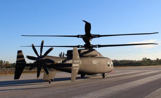 美国sb-1首飞 号称"最快武装直升机" 时速460公里!