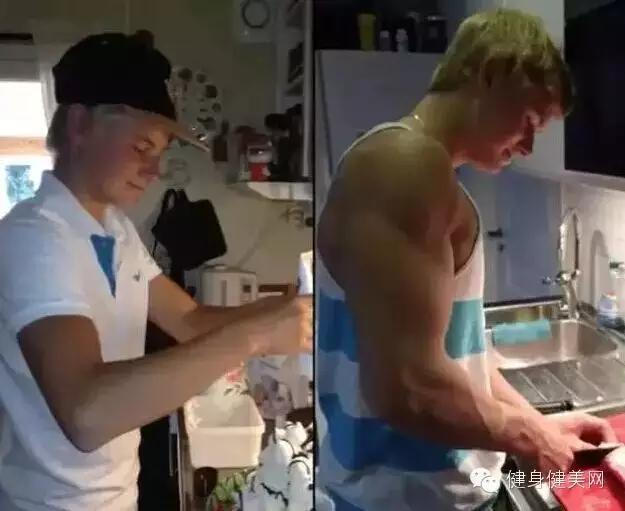 每一个强悍的肌肉男,都有一个瘦弱的曾经.