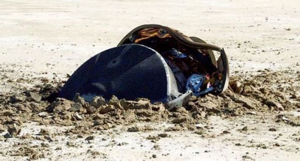 美国nasa发布"ufo"坠毁照,戏称没有发现"绿色外星人"